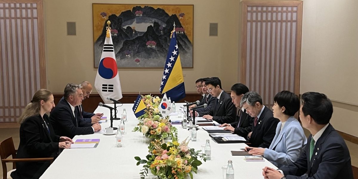 Sastanak državnih delegacija naše zemlji i Južne Koreje / foto: vijesti.ba