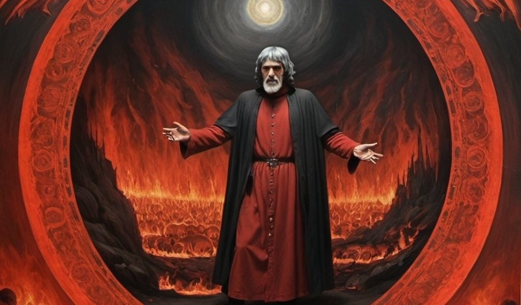 AI-generated image of Dante's Hell
