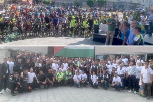 Maratonci, biciklisti i motoristi pred polazak u Srebrenicu