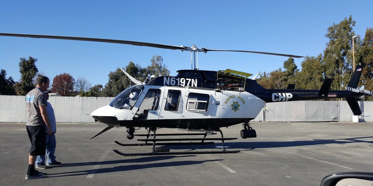 policijski helikopter - ilustracija