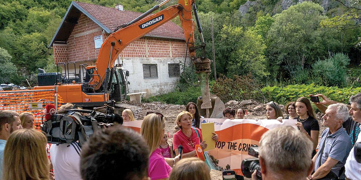 S protesta u Donjoj Suvaji, nedjelja, 28. srpnja 20024