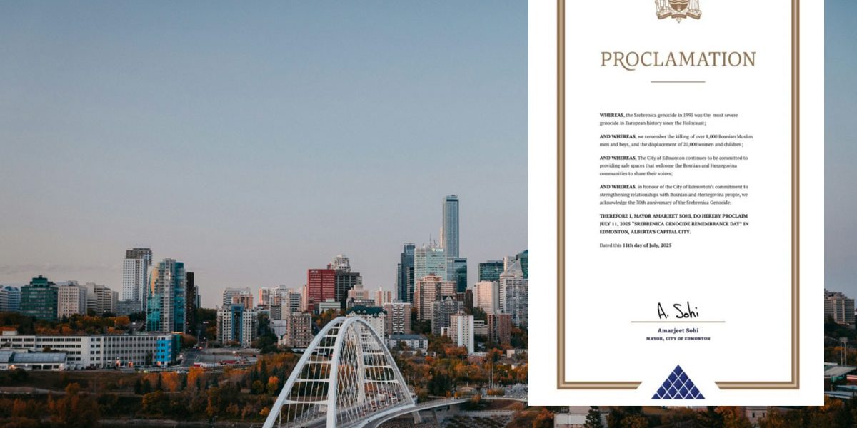 Edmonton, Canada, proclamation