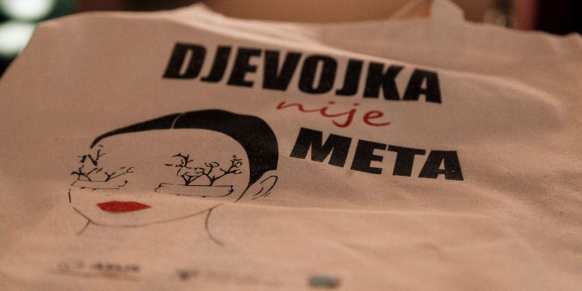 Ilustracija djevojka nije meta