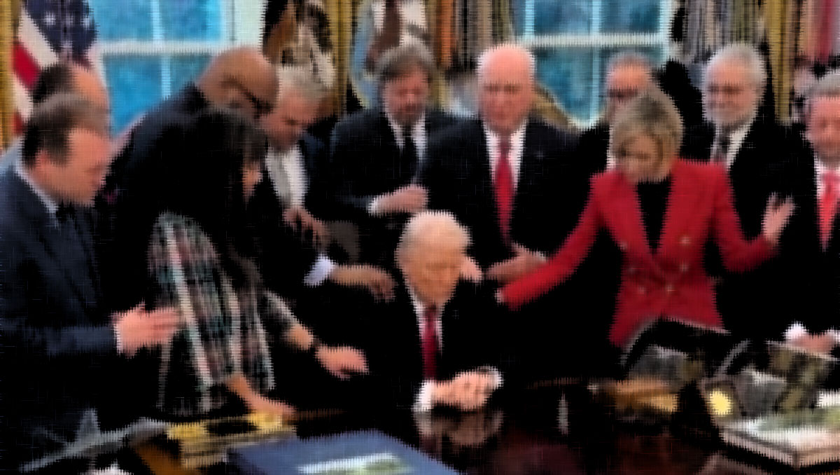 Blagoslov na predsjednika Trumpa u Ovalnom uredu