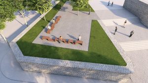 Uređenje platoa kod Kapetanove kule