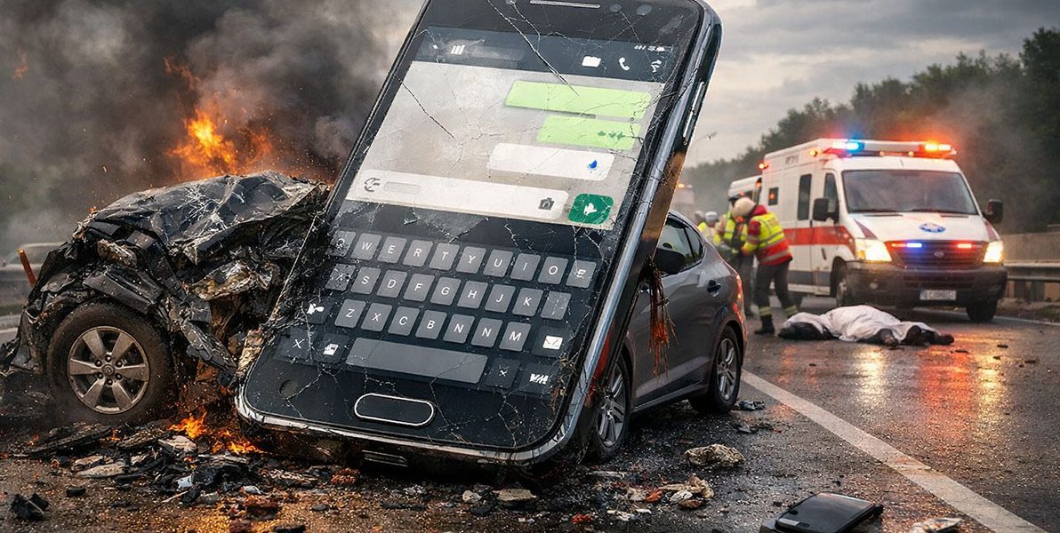 korištenje mobitela u prometu zagarantirana je nesreća