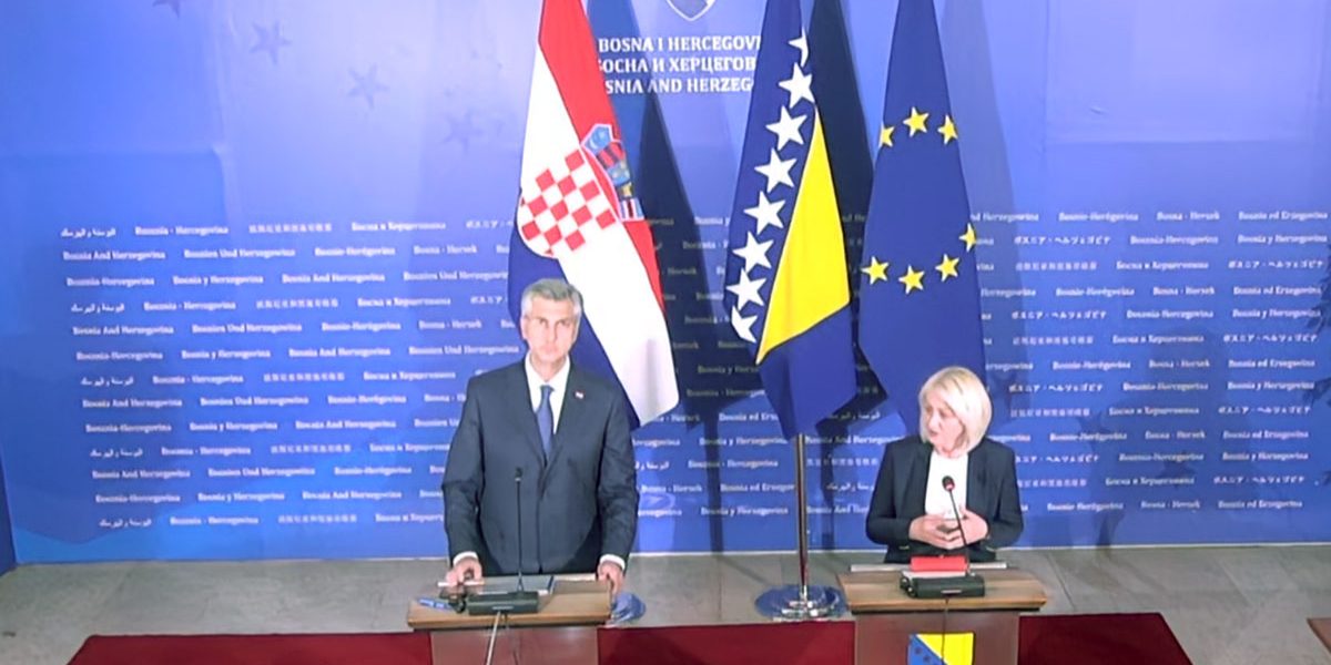 Potpisivanje sporazuma između Bosne i Hercegovine i Hrvatske