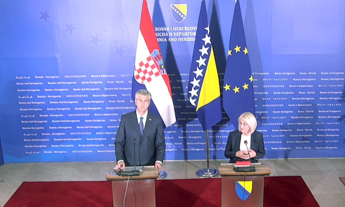 Potpisivanje sporazuma između Bosne i Hercegovine i Hrvatske