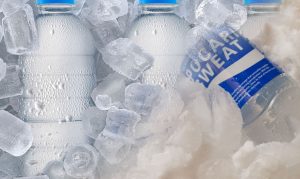smrznuta flaširana voda