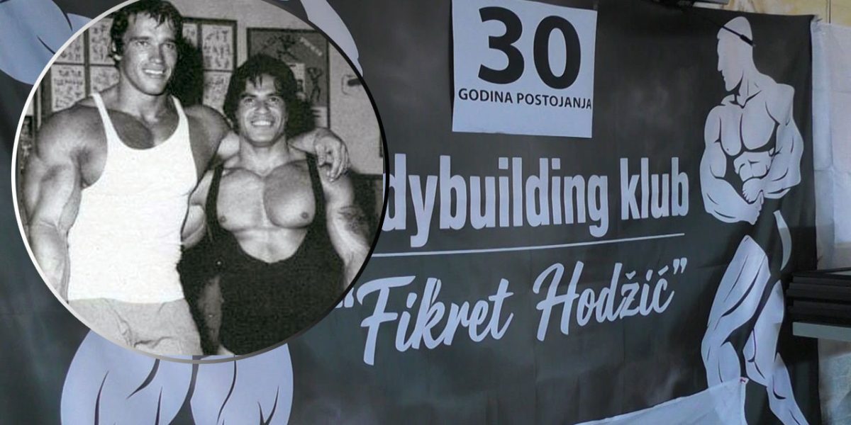 Rahmetli Fikret u društvu s Arnoldom Schwarznegerom