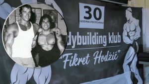 Rahmetli Fikret u društvu s Arnoldom Schwarznegerom