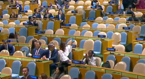 Ispražnjena dvorana Generalne skupštine UN-a